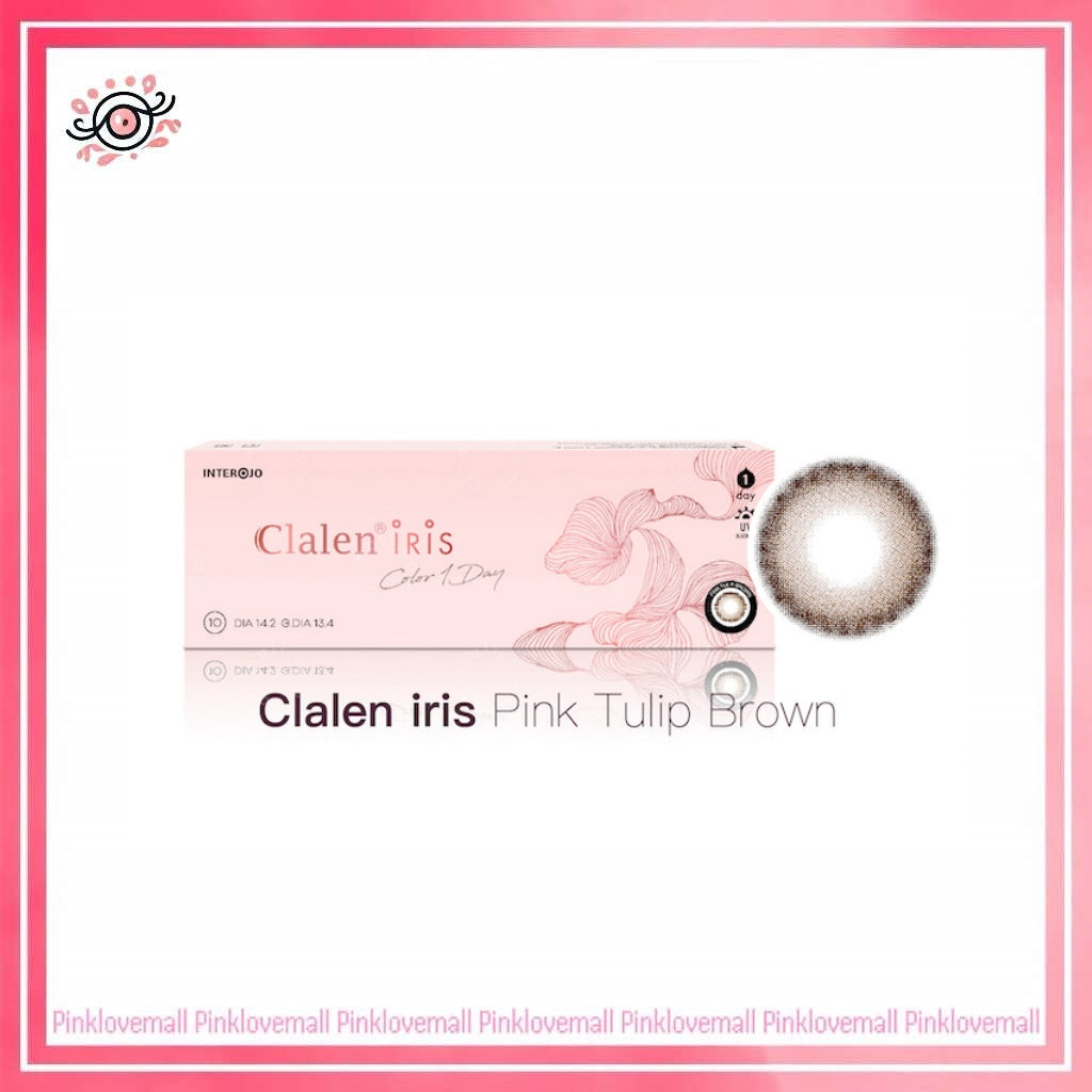 Clalen Iris 1 Day Pink Tulip Brown|日拋彩妝隱形眼鏡|每盒10片