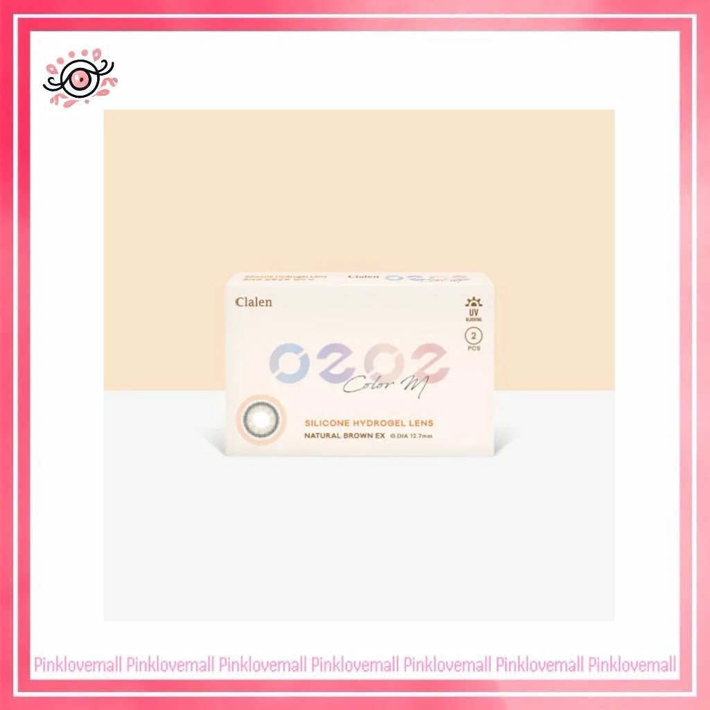 Clalen O2O2 Color M 1 Month Natural Brown EX|月拋彩妝隱形眼鏡|每盒2片