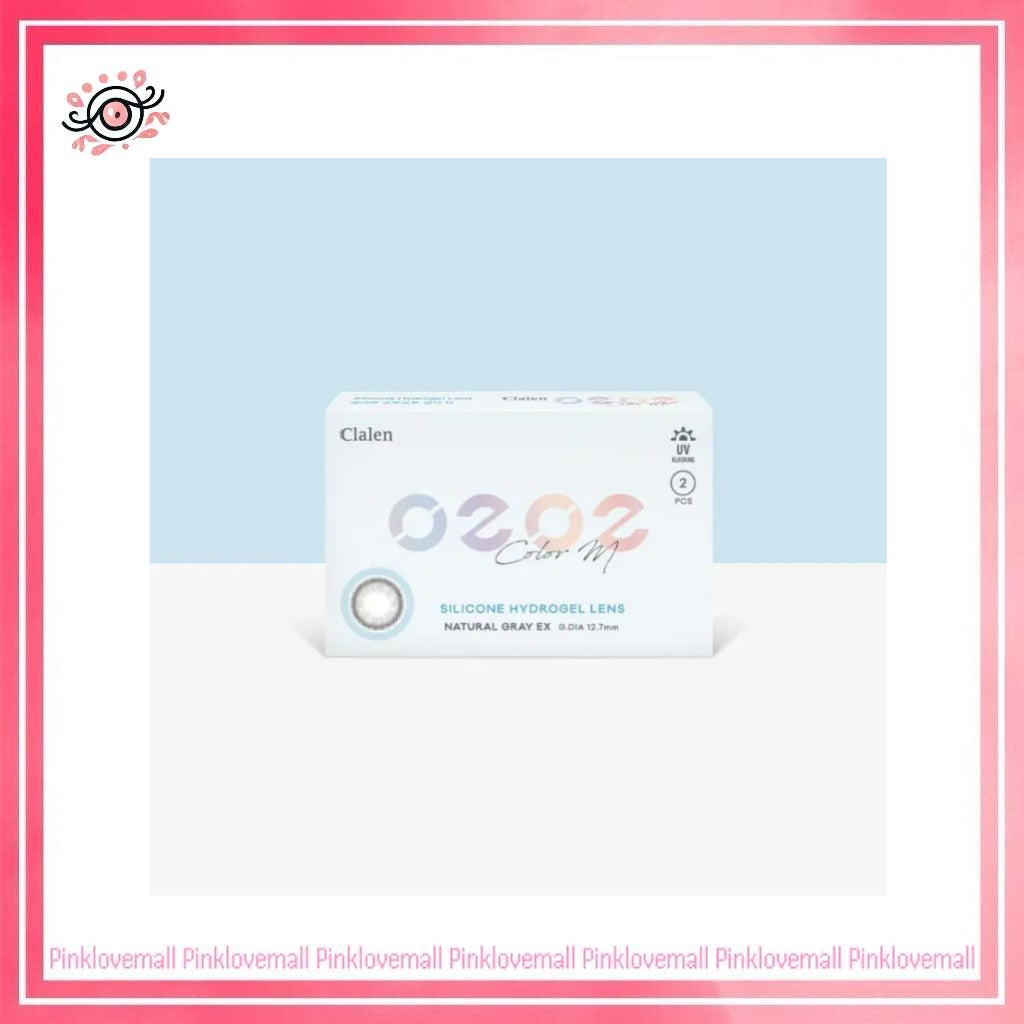 Clalen O2O2 Color M 1 Month Natural Grey EX|月拋彩妝隱形眼鏡|每盒2片