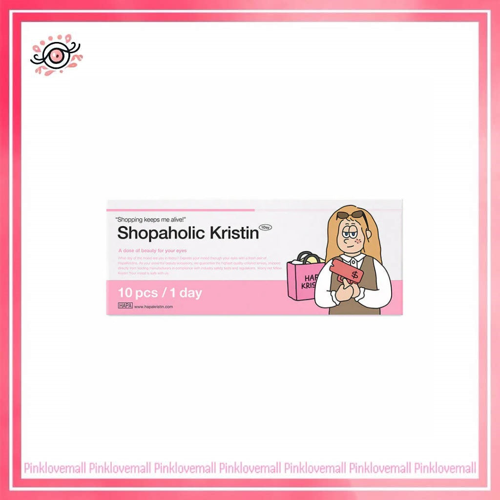 Hapa Kristin Shopaholic Kristin 1 Day Midnight Gray|日拋彩妝隱形眼鏡|每盒10片