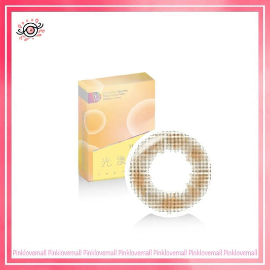 TICON帝康 光漾瞬間 啵啵杏棕｜月拋彩妝隱形眼鏡｜每盒1片