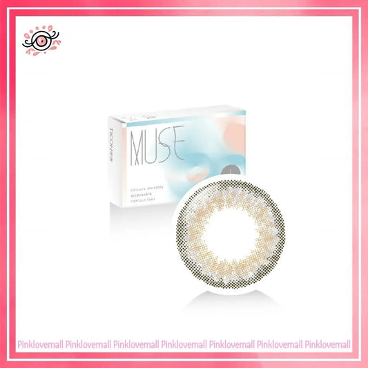 TICON帝康 MUSE繆思女神 雅典灰｜月拋彩妝隱形眼鏡｜每盒1片