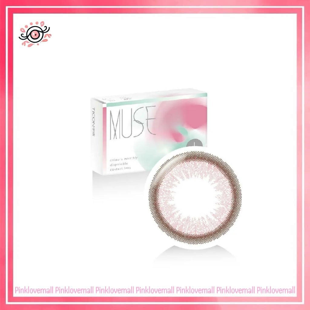TICON帝康 MUSE繆思女神 莉迪亞粉｜月拋彩妝隱形眼鏡｜每盒1片