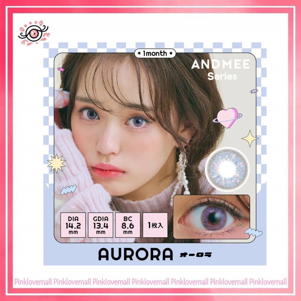 AND MEE 1 Month Aurora｜月拋彩妝隱形眼鏡｜每盒1片