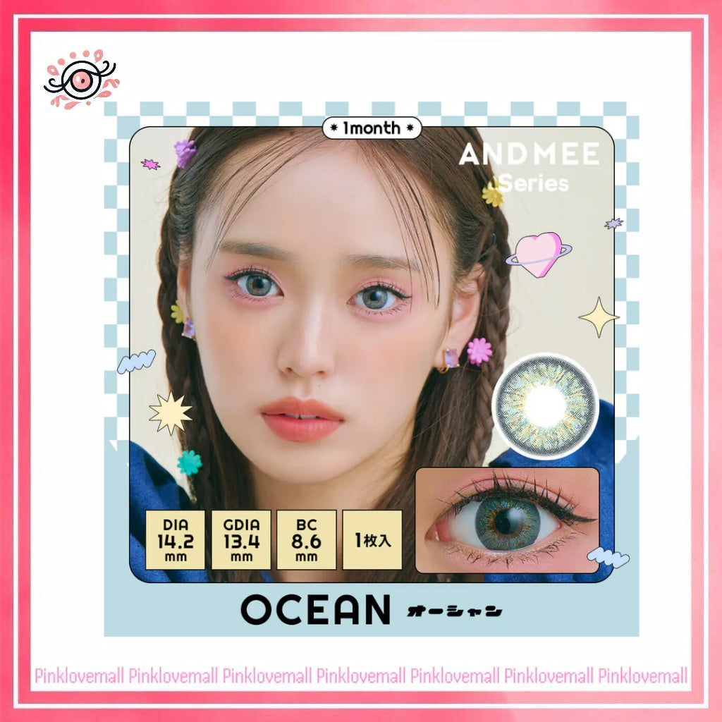 AND MEE 1 Month Ocean｜月拋彩妝隱形眼鏡｜每盒1片