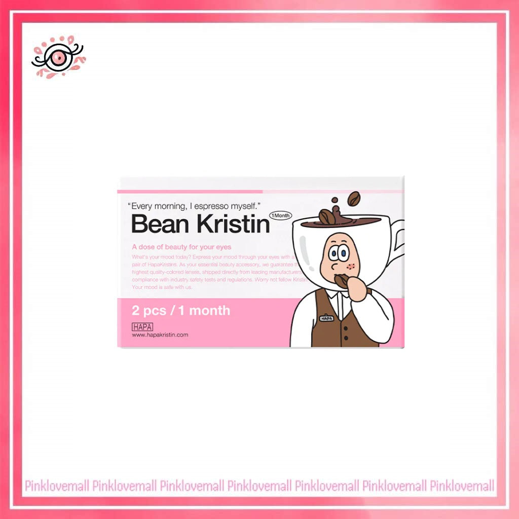 Hapa Kristin Bean Kristin 1 Month Medium Brown｜月拋彩妝隱形眼鏡｜每盒2片