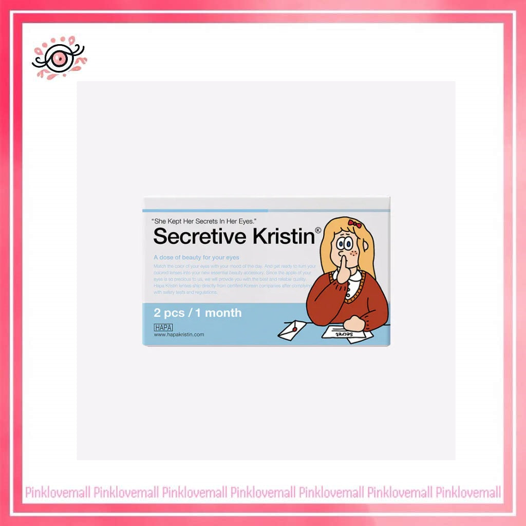 [大眼版] Hapa Kristin Secretive Kristin 1 Month Plus Gray｜月拋彩妝隱形眼鏡｜每盒2片
