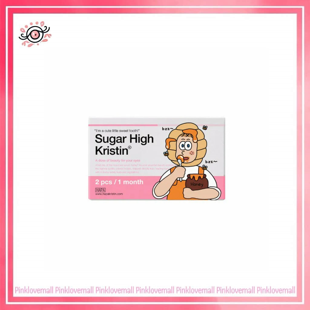 Hapa Kristin Sugar High Kristin 1 Month Plus Gray｜月拋彩妝隱形眼鏡｜每盒2片