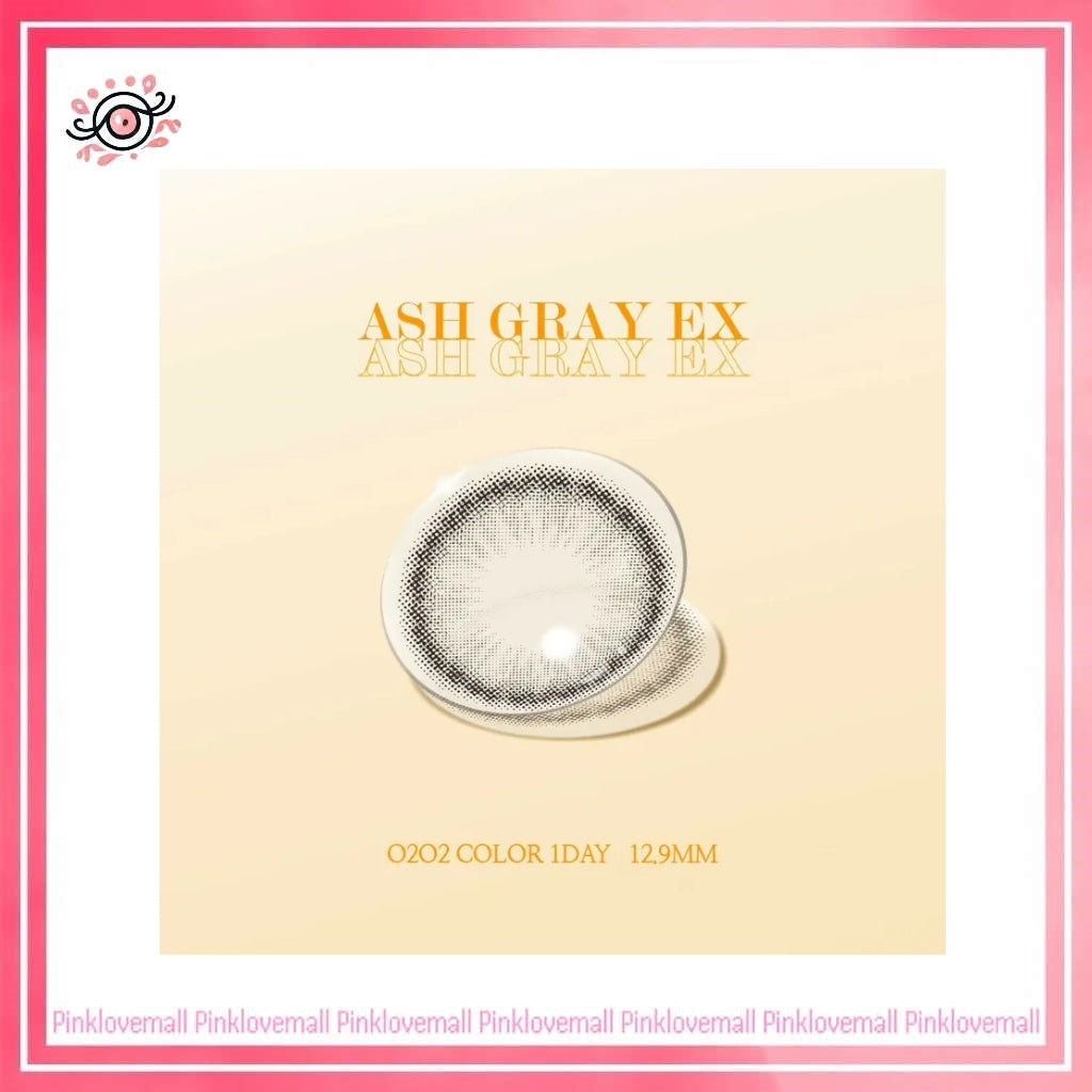 Clalen O2O2 Color 1 Day Ash Gray EX｜日拋彩妝隱形眼鏡｜每盒30片