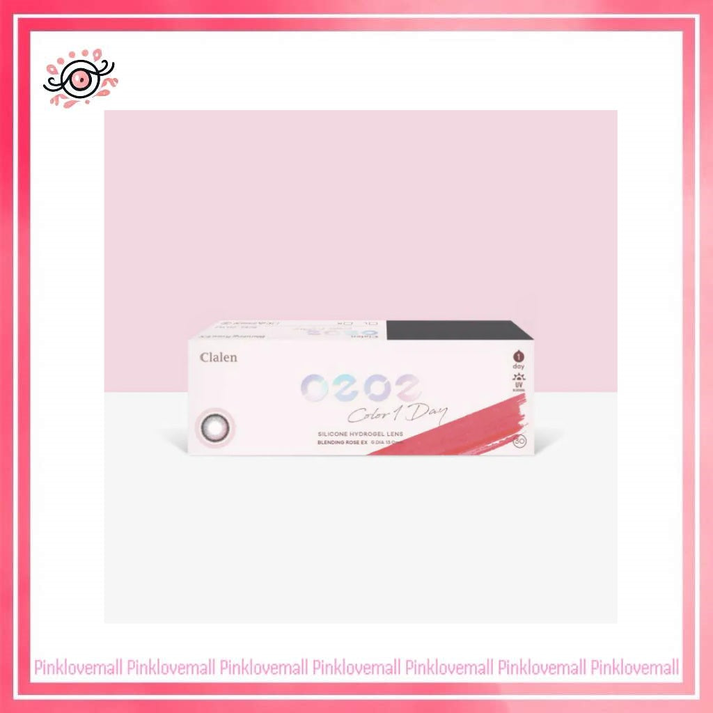 Clalen O2O2 Color 1 Day Blending Rose EX｜日拋彩妝隱形眼鏡｜每盒30片