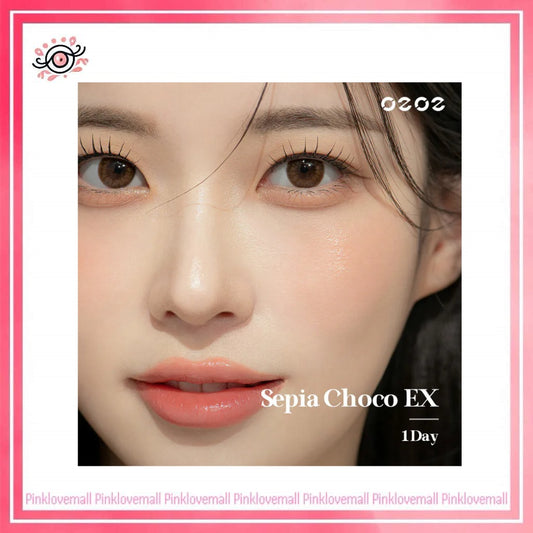 Clalen O2O2 Color 1 Day Sepia Choco EX｜日拋彩妝隱形眼鏡｜每盒30片