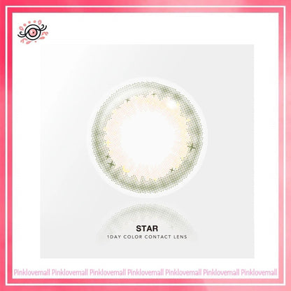 Quinlivan昆凌 聖光系列 1 Day STAR 星光綠｜日拋彩妝隱形眼鏡｜每盒10片