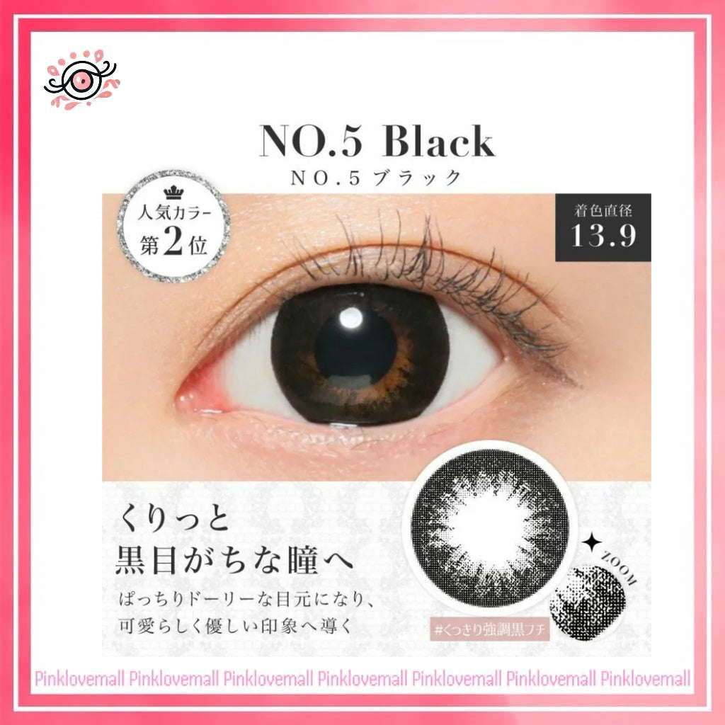 Secret Candy Magic 1 Day No.5 Black｜日拋彩妝隱形眼鏡｜每盒20片