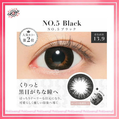 Secret Candy Magic 1 Day No.5 Black｜日拋彩妝隱形眼鏡｜每盒20片