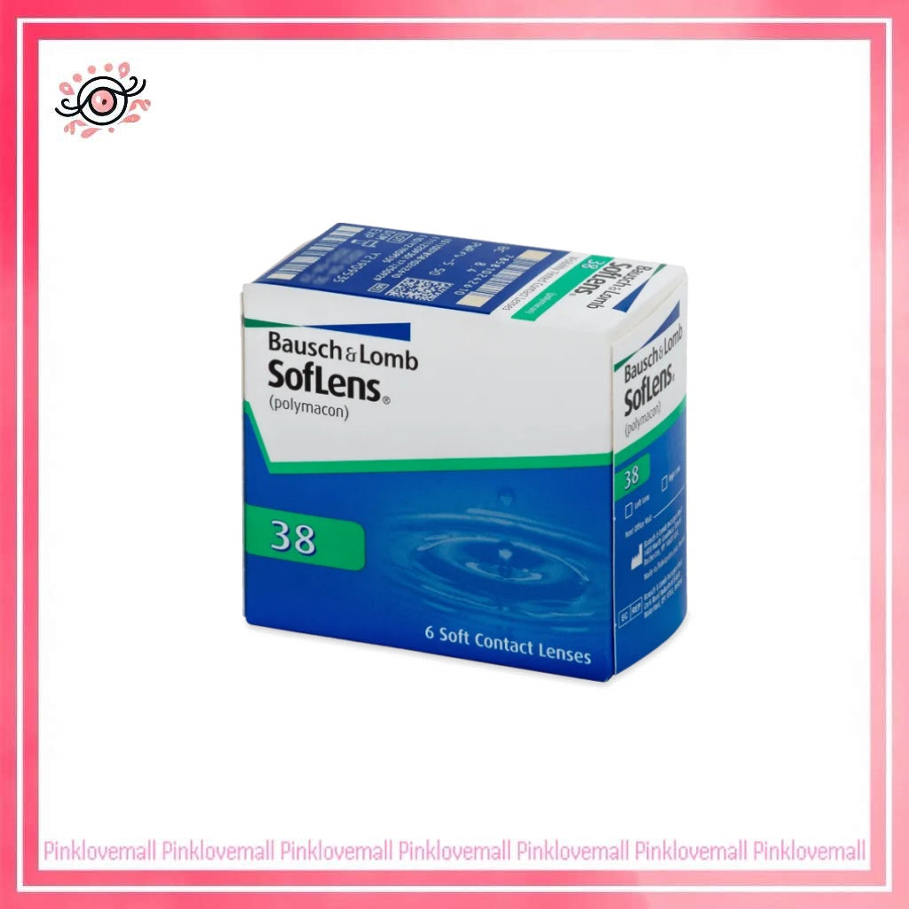 博士倫Bausch+Lomb Soflens 38｜月拋透明隱形眼鏡｜每盒6片