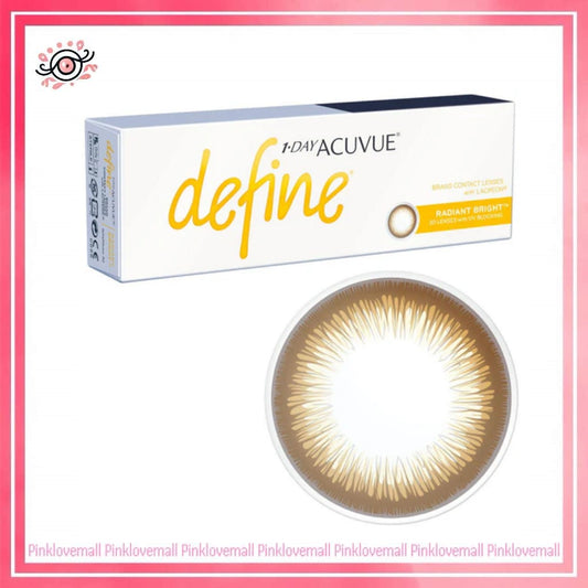 ACUVUE 強生 Define Classic 閃鑽啡｜日拋透明隱形眼鏡｜每盒30片